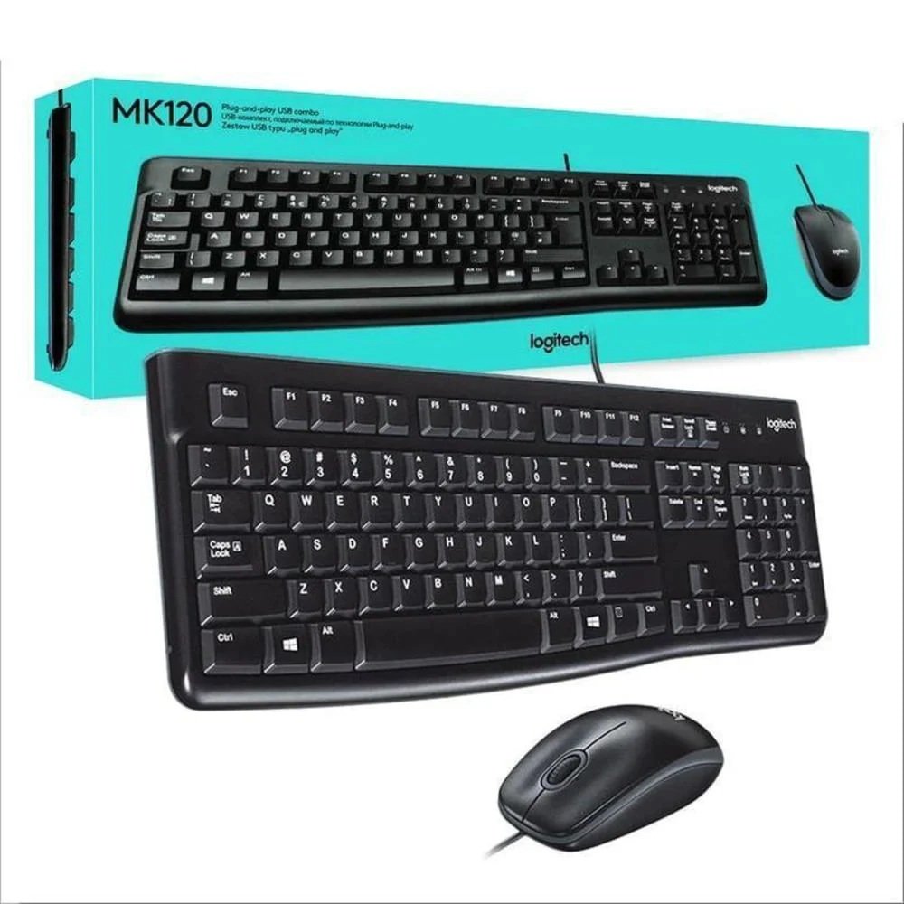 Teclado y mouse Logitech MK120